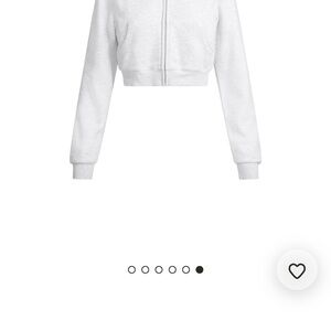 SKIMS Light Gray Bomber Jacket